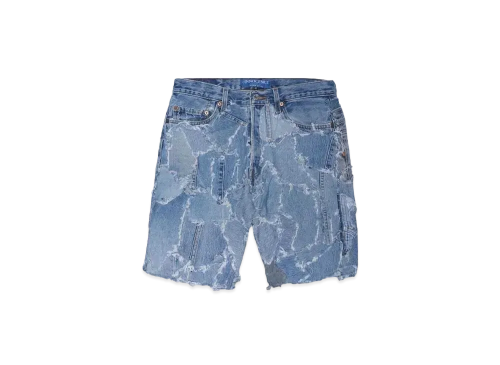INNOCENCE NYC PATCHWORK DENIM SHORTS "DENIM"