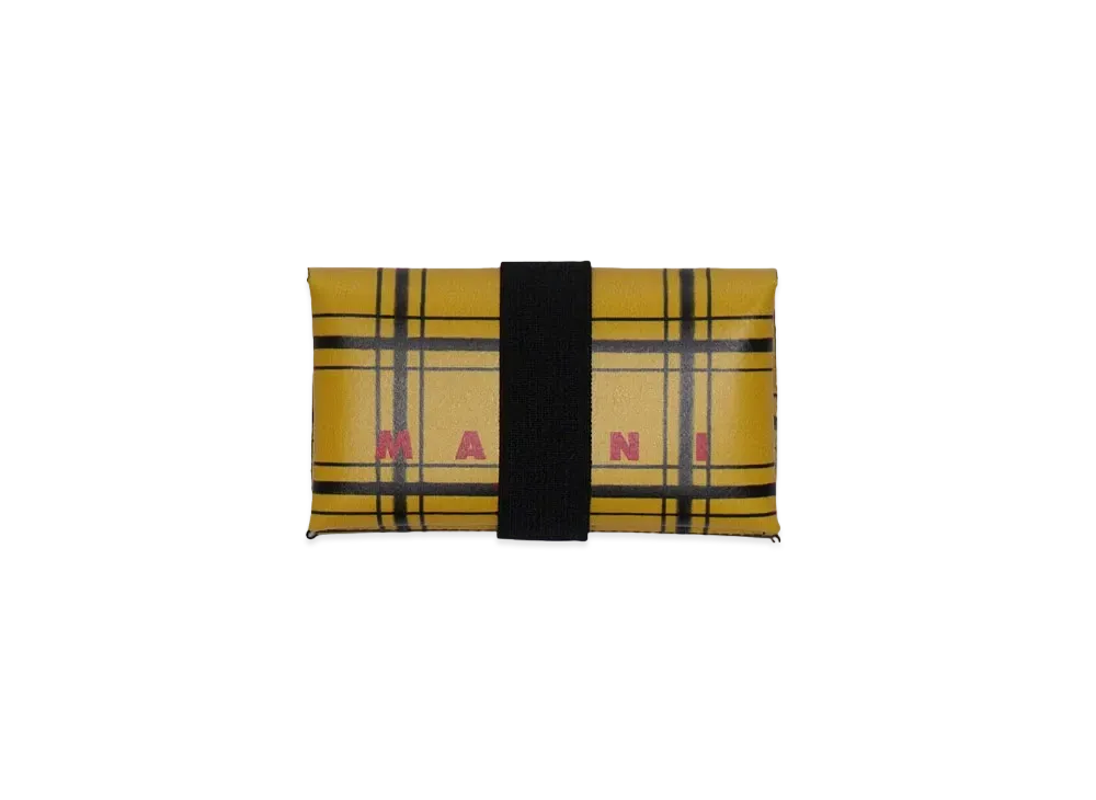 マルニ トライベッカ ウォレット "アスペン ゴールド/ブラック"