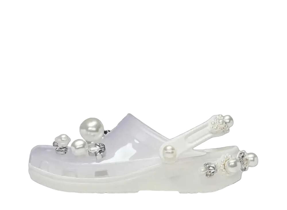 シモーネロシャ × クロックス ウィメンズ クラシック クロッグ "トランスルーセント"