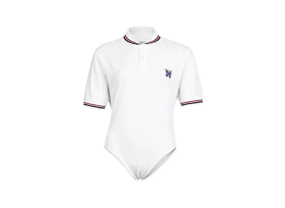 Needles x TW Polo Bodysuit "White"
