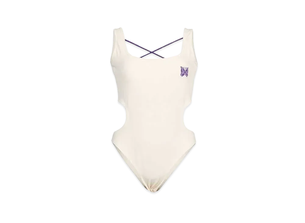 Needles x TW Side Cut Rib Bodysuit "Ivory"