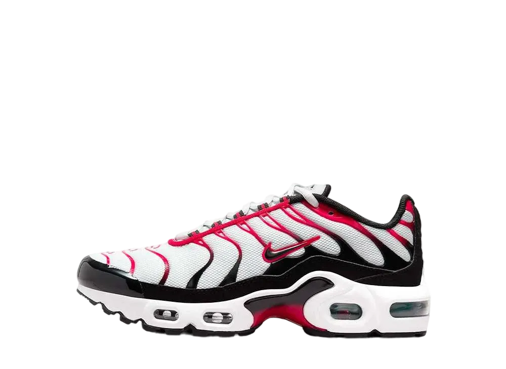 Nike GS Air Max Plus "Pure Platinum/Black/White/University Red"