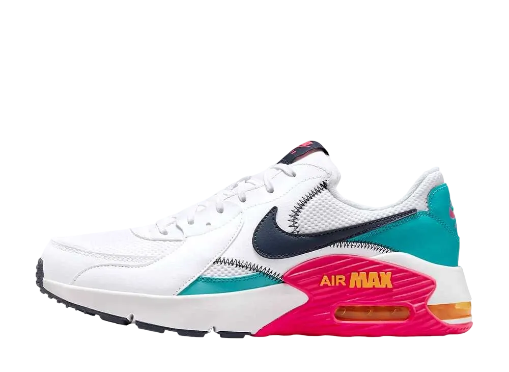 ナイキ エアマックス エクシー "ホワイト/ダスティーカクタス/レーザーオレンジ/サンダーブルー"