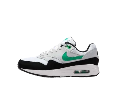 Nike GS Air Max 1 "White/Pure Platinum/Black/Stadium Green"