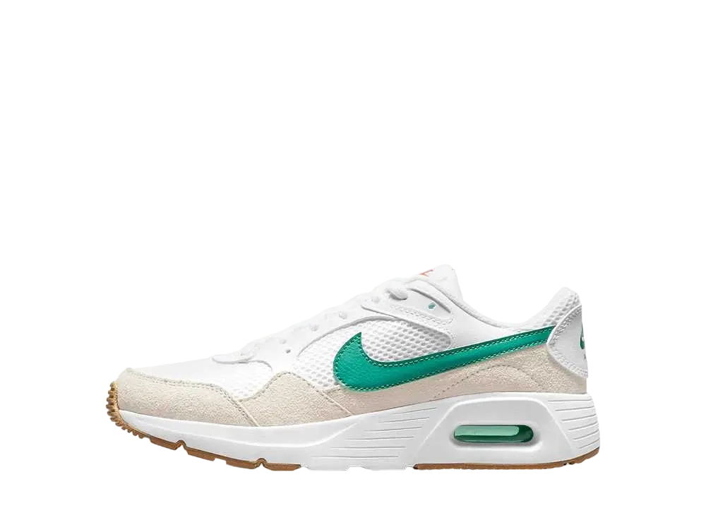 Nike GS Air Max SC "White/Summit White/Gum Light Brown/Green Noise"