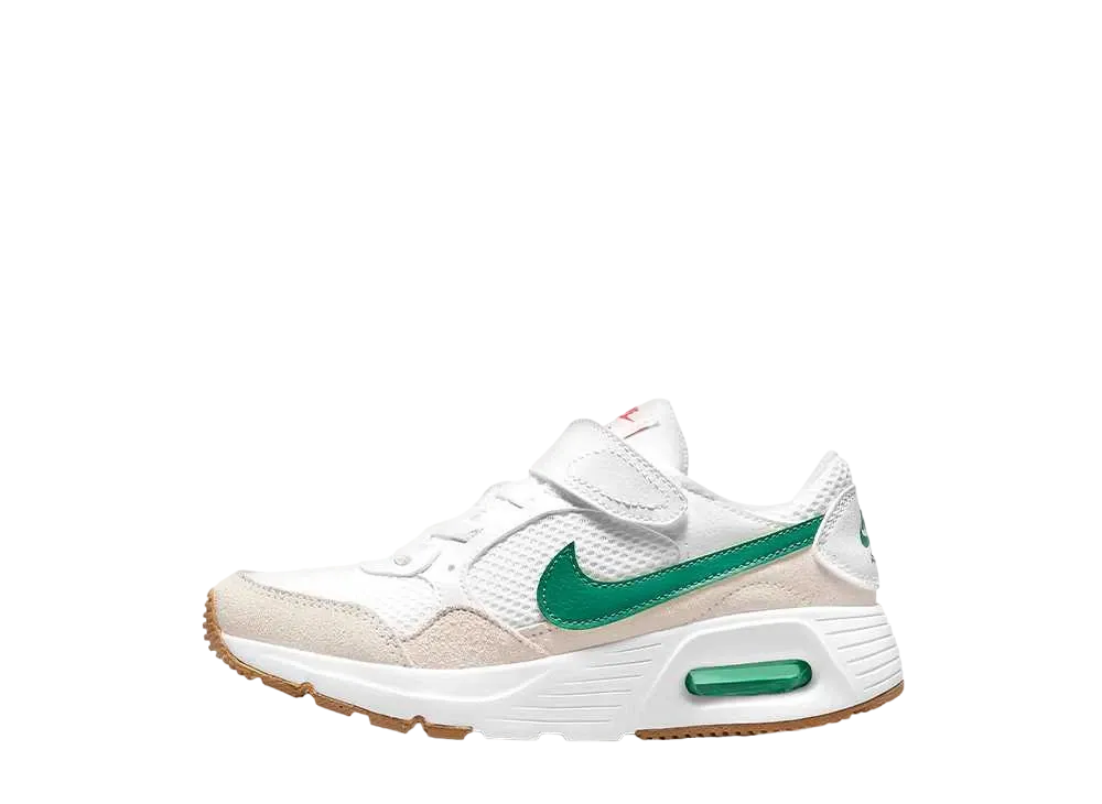 ナイキ PS エアマックス SC "ホワイト/サミットホワイト/ガムライトブラウン/グリーンノイズ"(キッズ)