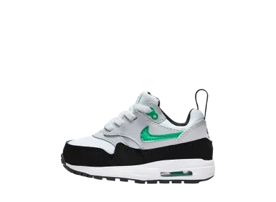 Nike TD Air Max 1 Easy On "White/Pure Platinum/Black/Stadium Green"