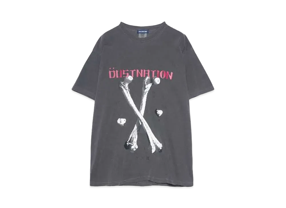 DUSTNATION BONE S/S TEE "CHARCOAL"