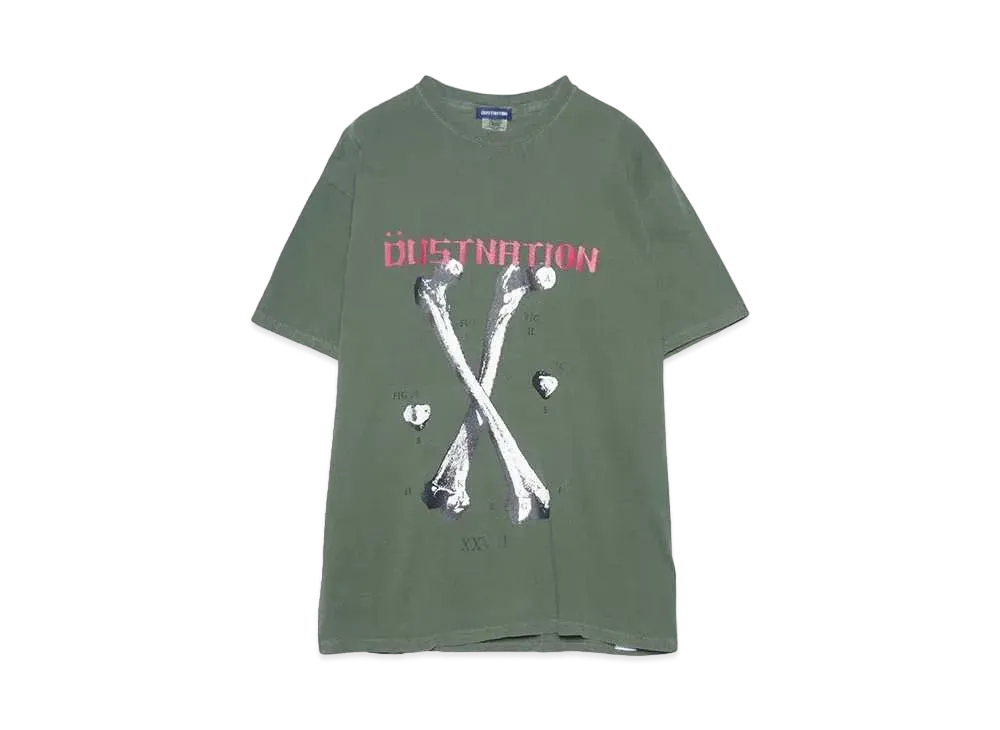 DUSTNATION BONE S/S TEE "GREEN"