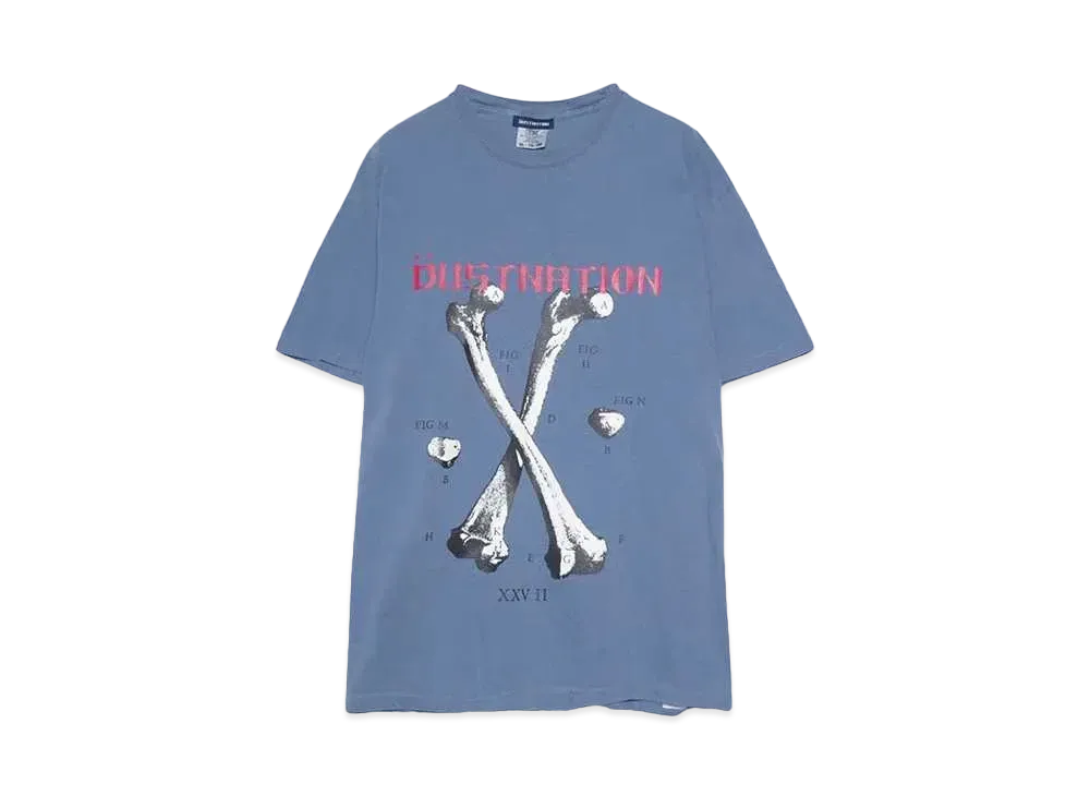 DUSTNATION BONE S/S TEE "BLUE"