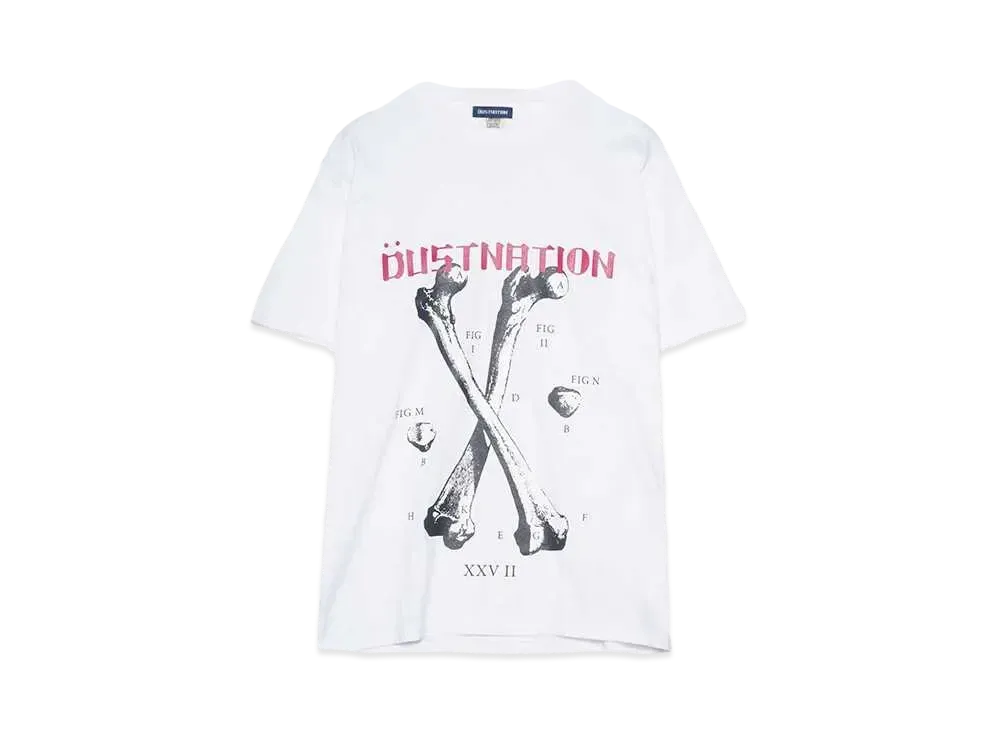 DUSTNATION BONE S/S TEE "WHITE"