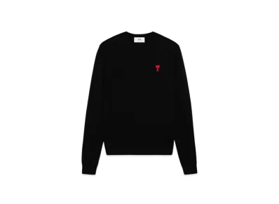 AMI PARIS Merino Wool Sweater "Black"