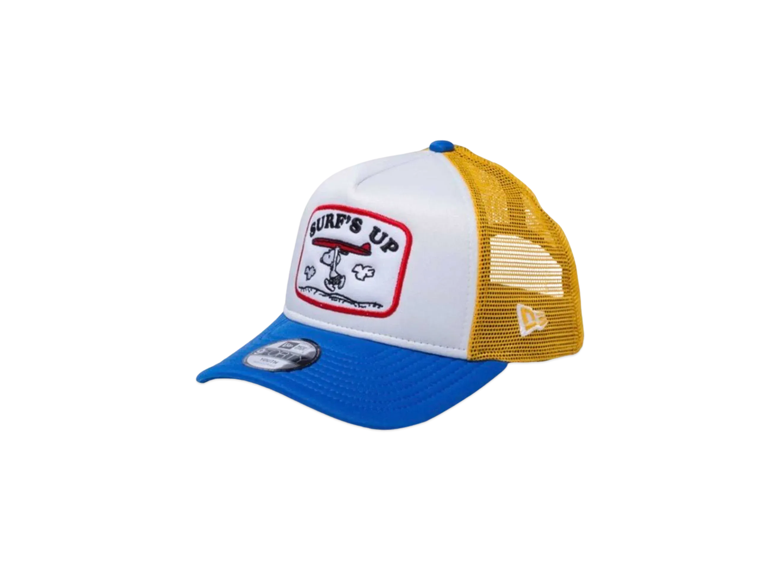 NEW ERA x PEANUTS Youth 9Forty A-Frame Tracker Snoopy Surf White "Blue"