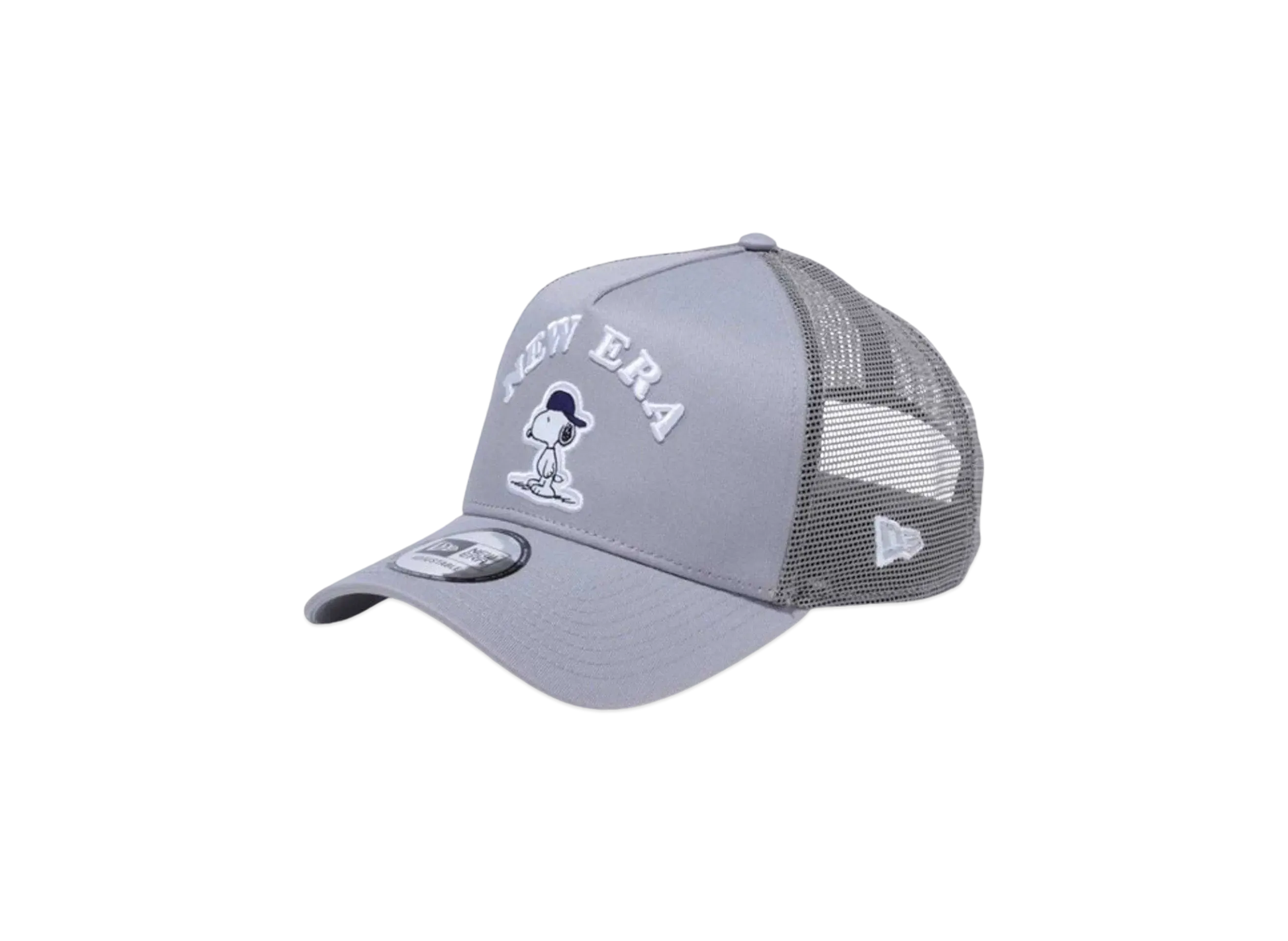 NEW ERA x PEANUTS 9Forty A-Frame Tracker Snoopy Cap "Grey"