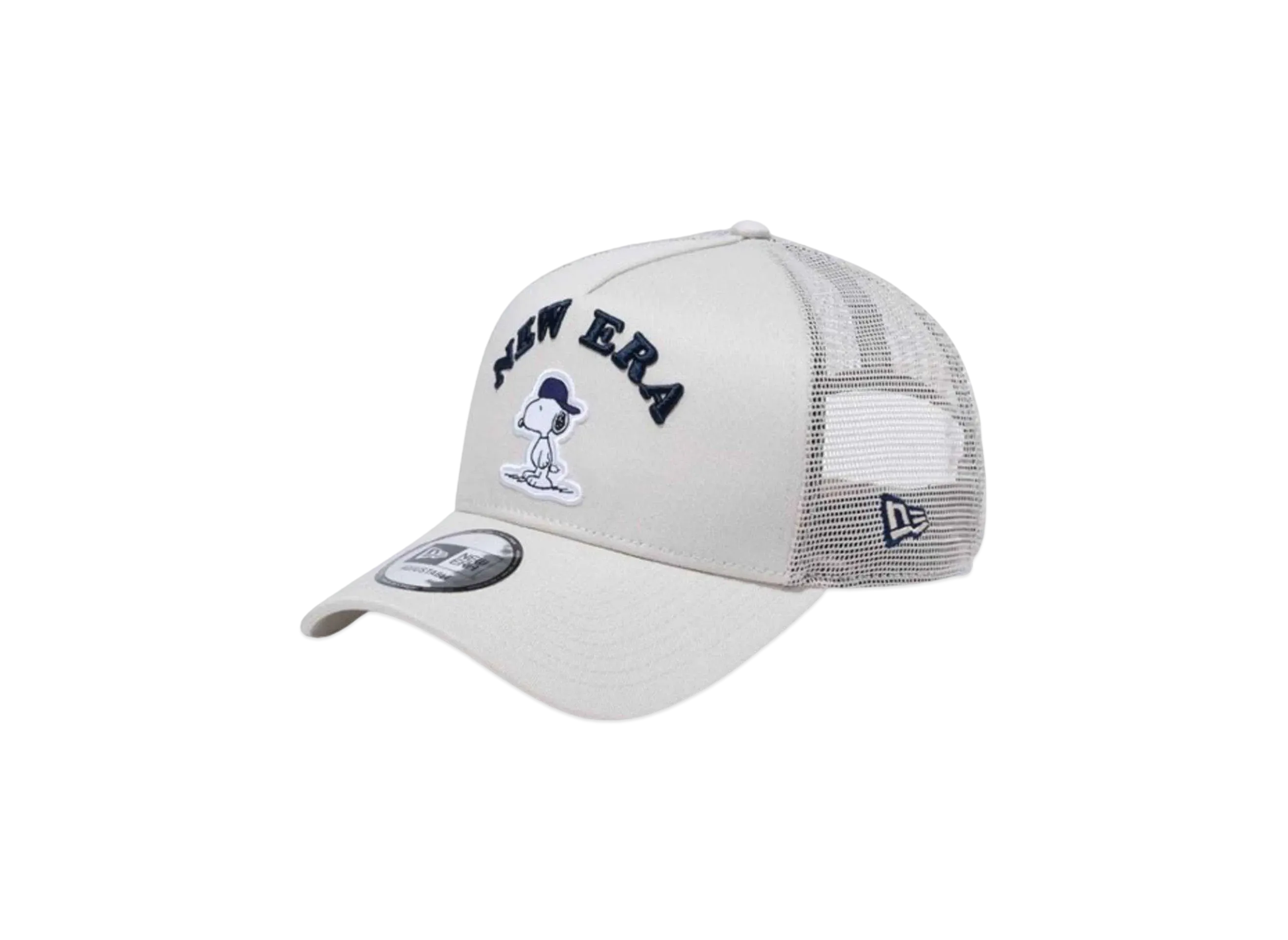NEW ERA x PEANUTS 9Forty A-Frame Tracker Snoopy Cap "Stone"