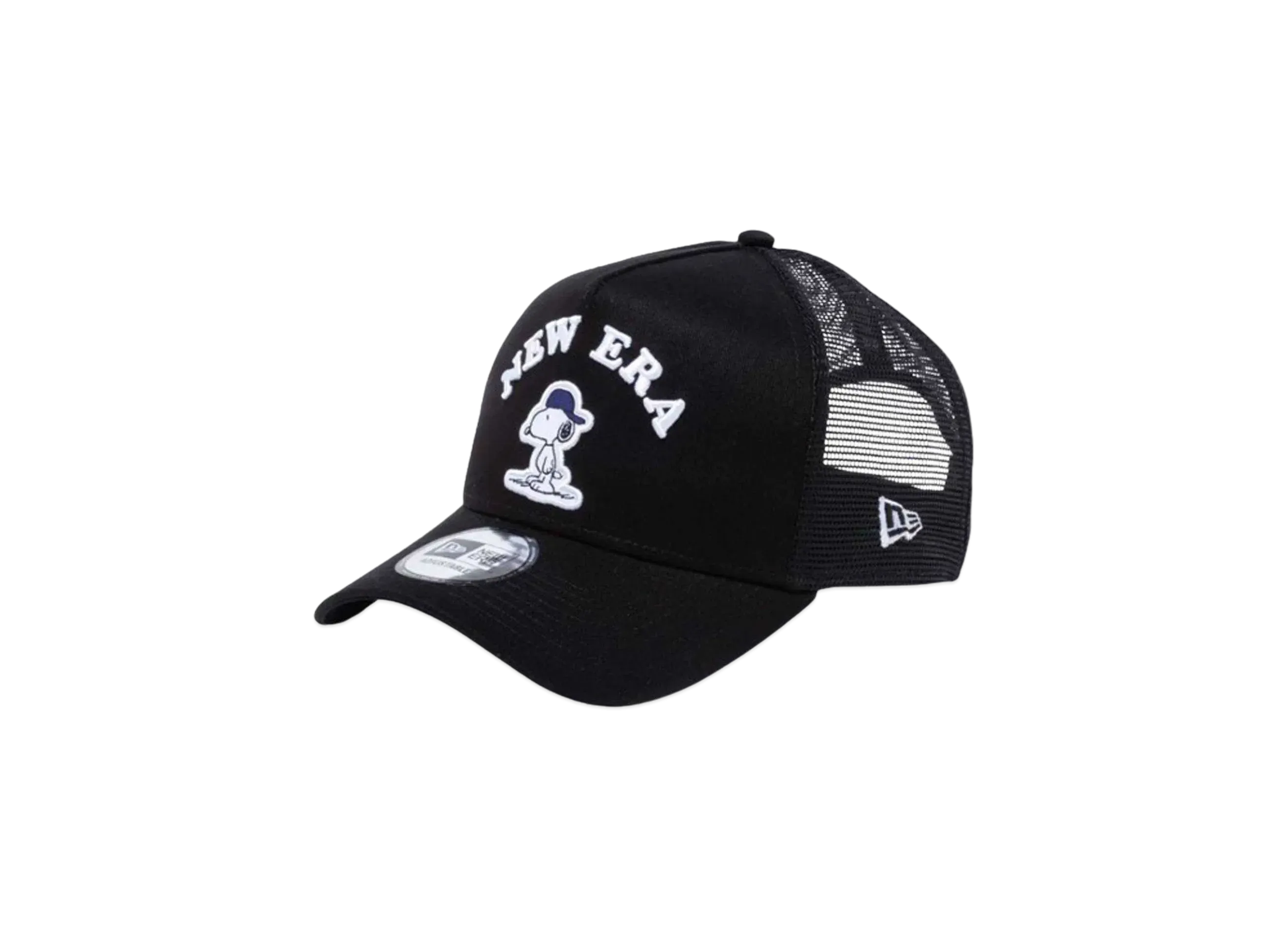 NEW ERA x PEANUTS 9Forty A-Frame Tracker Snoopy Cap "Black"