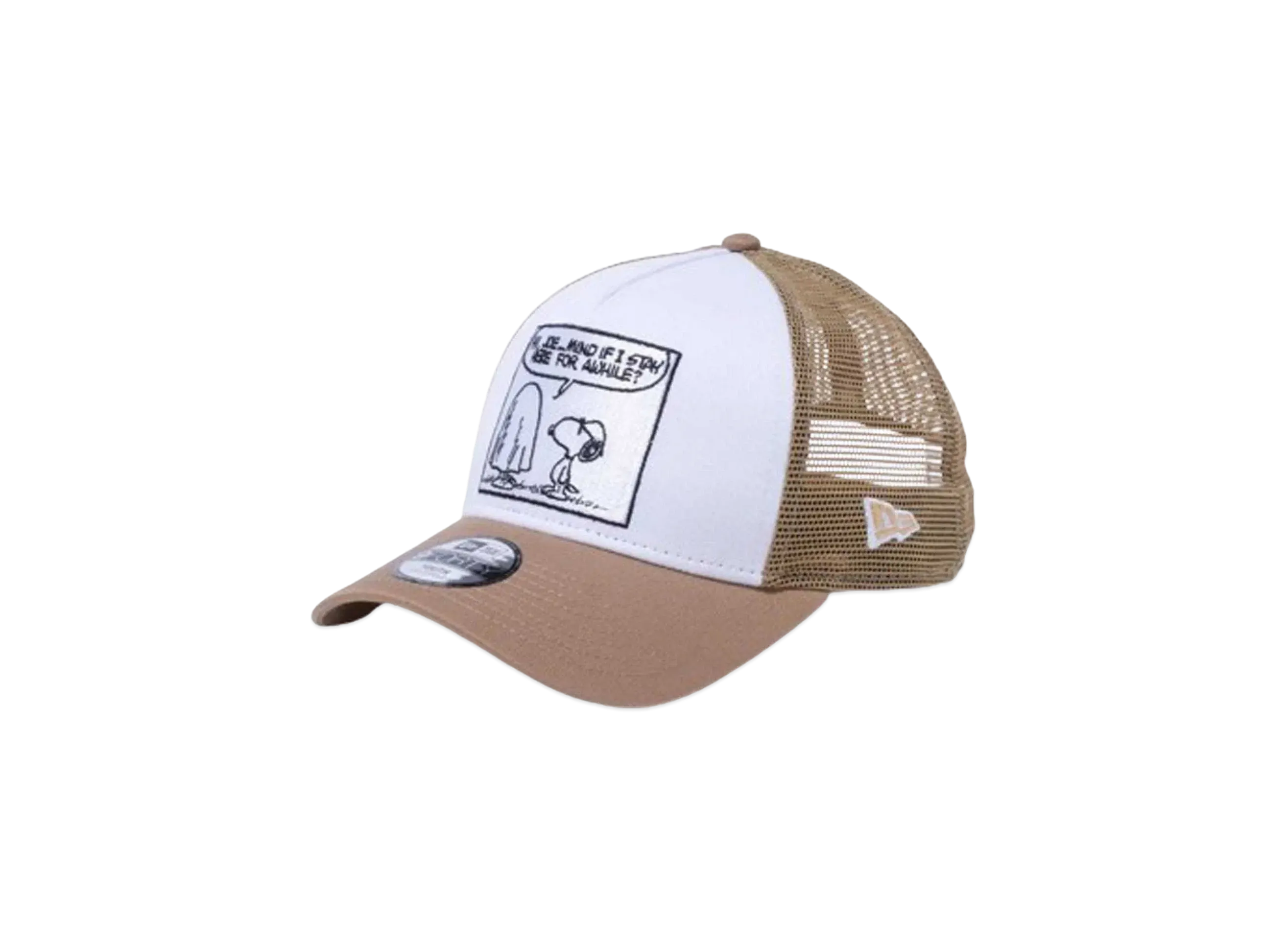 NEW ERA x PEANUTS Youth 9Forty A-Frame Tracker Joe Cool Mesh "White/Khaki"