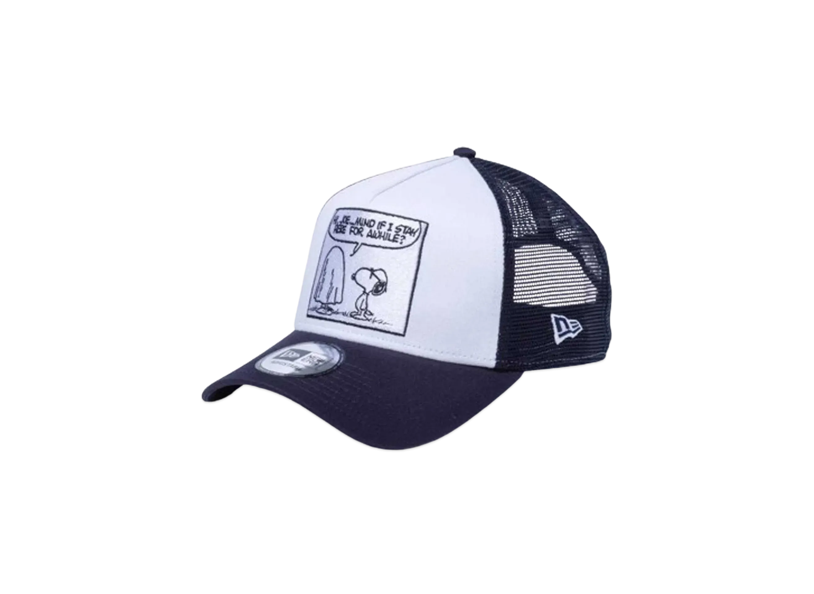 NEW ERA x PEANUTS 9Forty A-Frame Tracker Joe Cool Mesh "White/Navy"