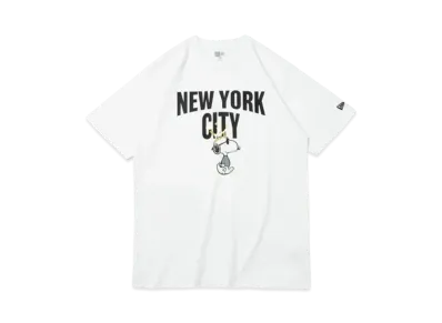 NEW ERA x PEANUTS Cotton T-Shirt New York City Joe Cool Crown Regular Fit "White"