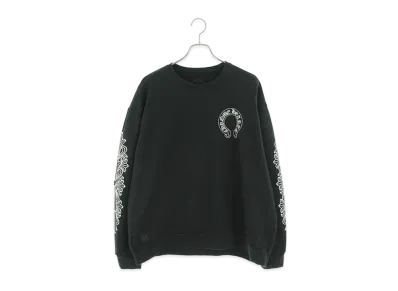 クロムハーツ フローラルクロス ホースシュー トレーナー 黒 Lサイズ クロムハーツ フローラルクロス ホースシュー トレーナー 黒 Lサイズ