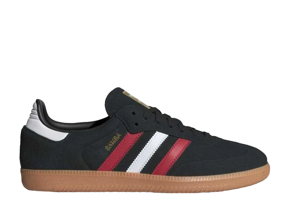 アディダス オリジナルス サンバ OG "コアブラック/ベタースカーレット/ガム"
