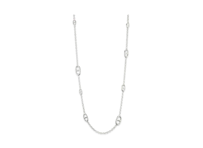 Hermes Farandole Long Necklace 80 "Silver"