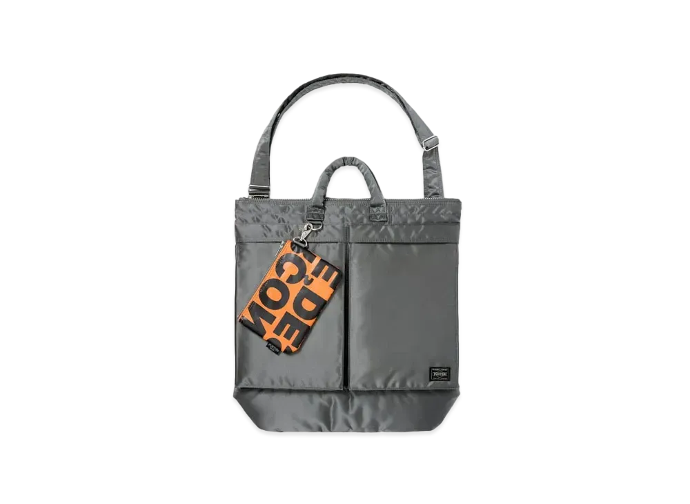 PORTER x COMME DES GARCONS Tanker Helmet Bag (M) "Gray" 381-17404