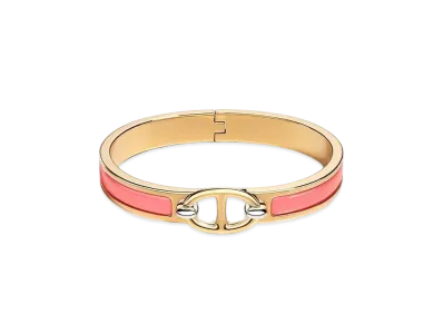 Hermes Mini Clic Chaine D'ancre Bracelet "Papaye/Gold"