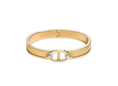 Hermes Mini Clic Chaine D'ancre Bracelet "Sable/Gold"