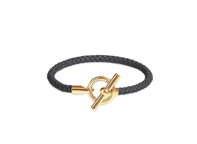 Hermes Glenan H Bracelet "Noir/Gold"