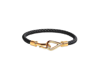 Hermes Jumbo H Bracelet "Noir/Gold"