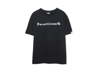 THE WORLD IS YOURS Techno Logo T-shirt "BLACK"