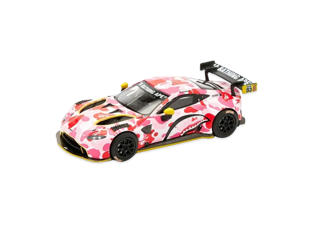 A BATHING APE x POPRACE Aston Martin GT3 1/64 Model Car "Pink"