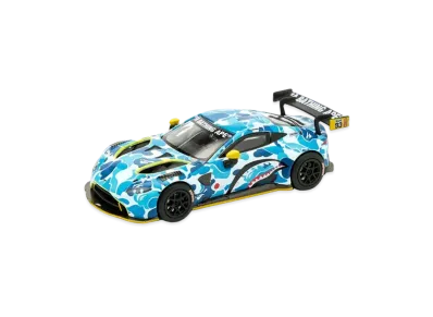 A BATHING APE x POPRACE Aston Martin GT3 1/64 Model Car "Blue"