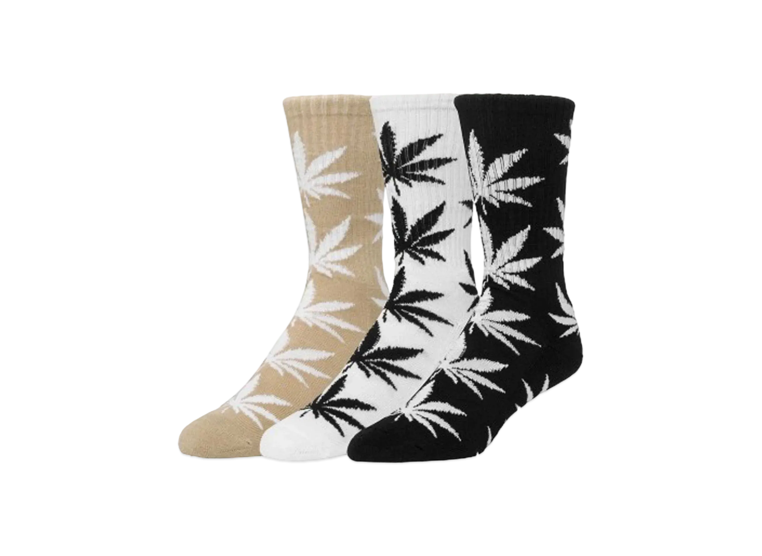 HUF Set 3Pack PL Socks "Black/White/Oatmeal"