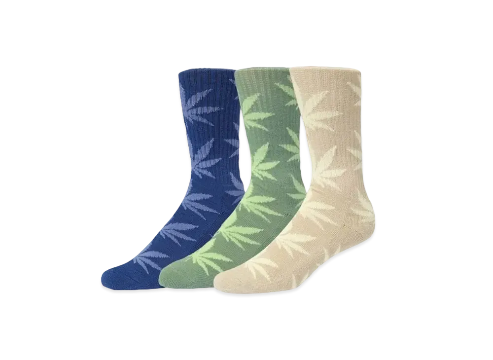 HUF Set 3Pack PL Socks "Mint/Blue/Wheat"
