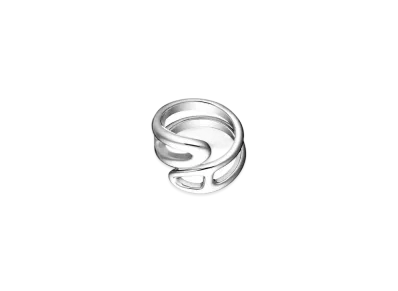 Hermes Chaine D'ancre Twist Ring Small Model "Silver"