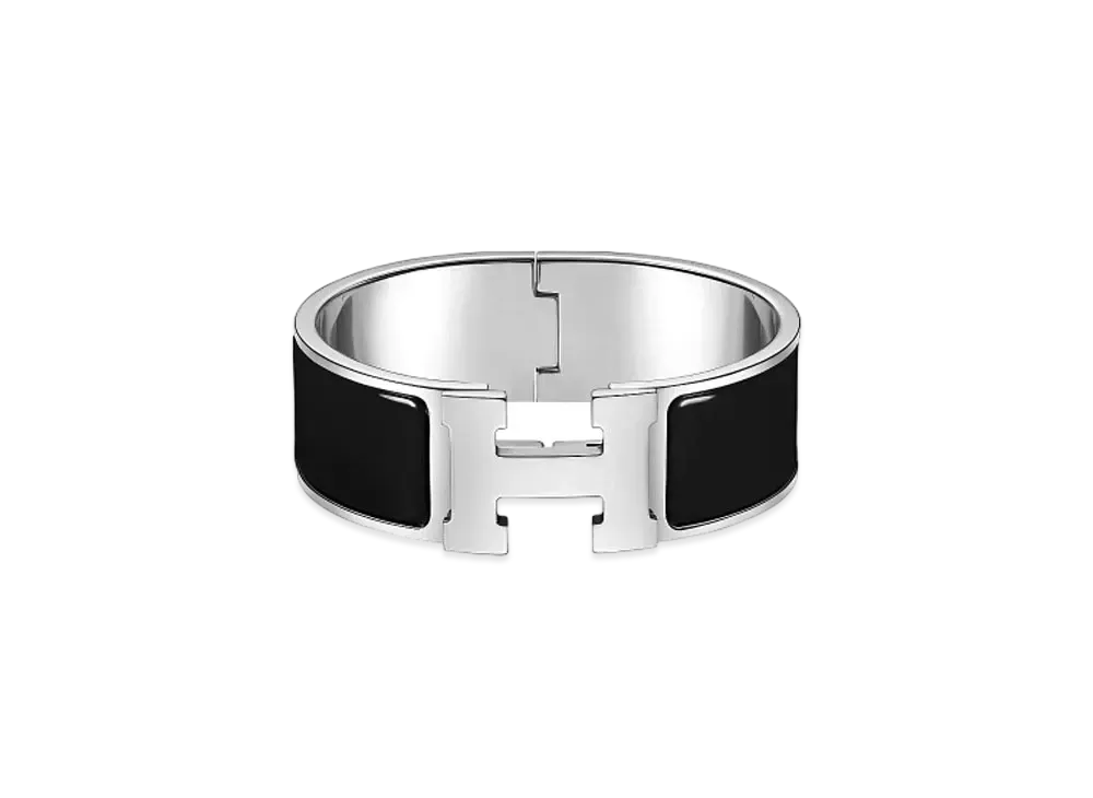 Hermes Clic Clac H Bracelet "Noir/Palladium"