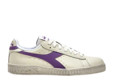 DIADORA Game L Low Waxed "White/Violet Berry (C6210)"