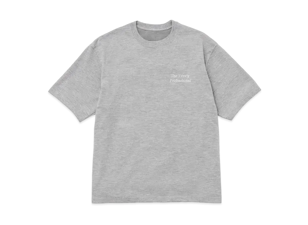 ENNOY 21SS Logo Tee "Grey/White" SS21BRENCT02NTL