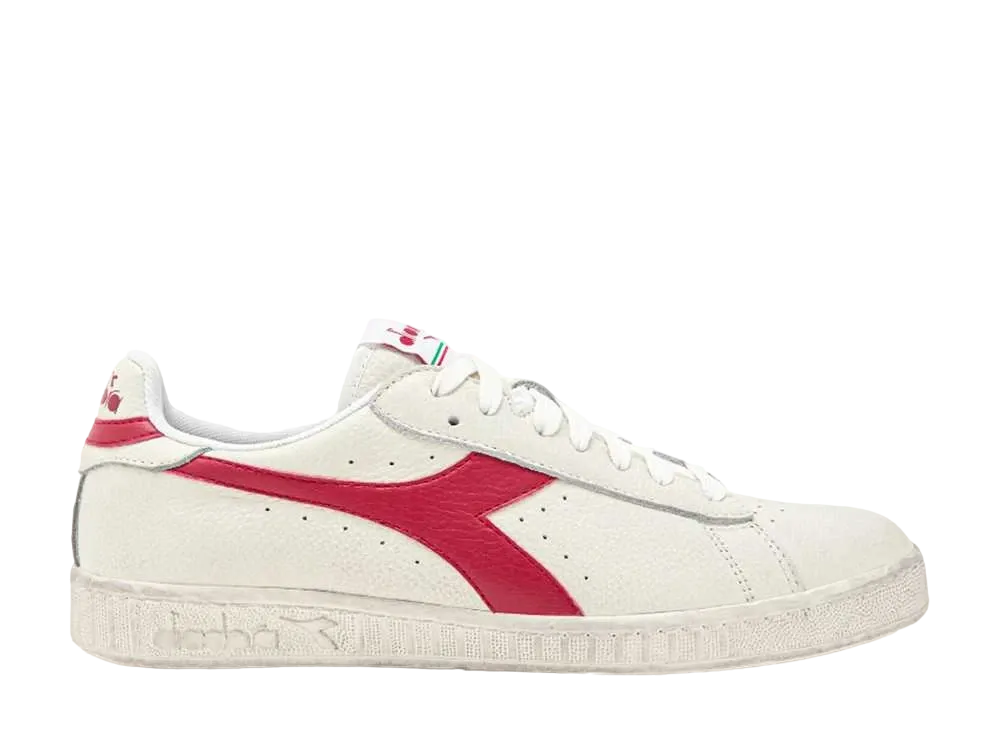 ディアドラ ゲームL ロー ワックスド "ホワイト/レッドペッパー"