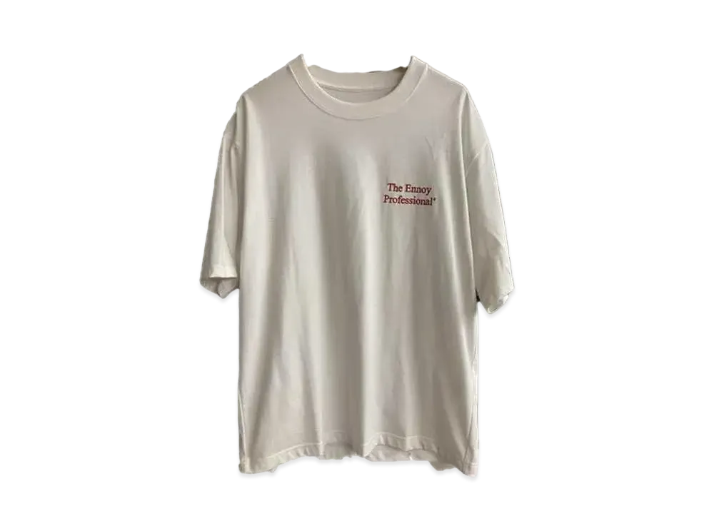 ENNOY 21SS Logo Tee "White/Red" SS21BRENCT02NTL