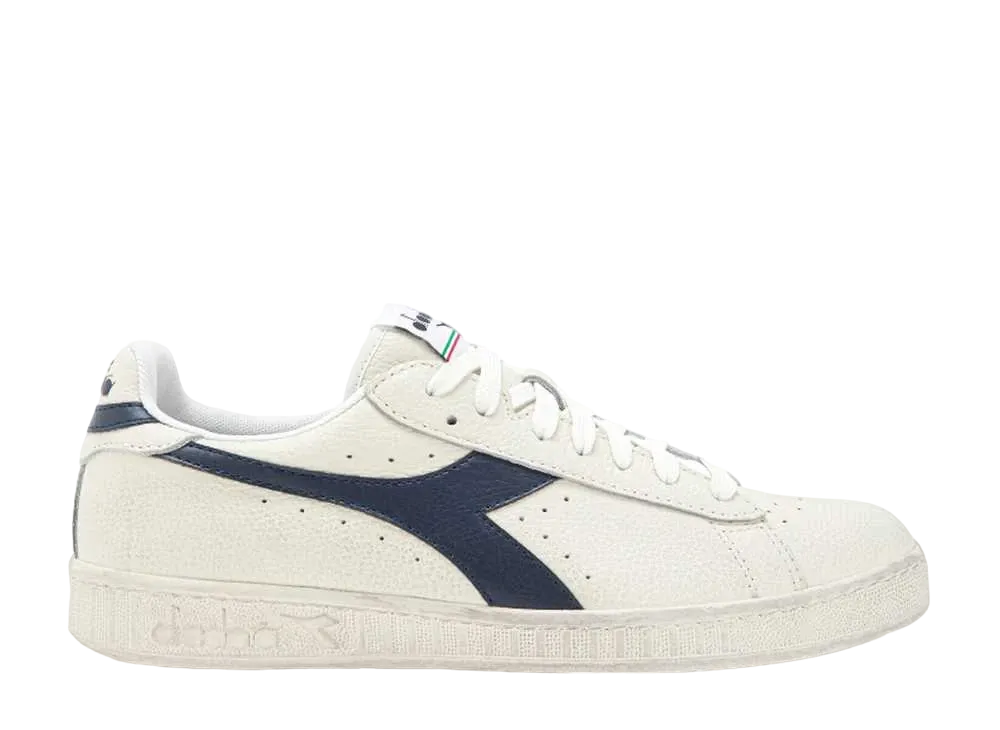 DIADORA Game L Low Waxed "White/Blue Caspian Sea"