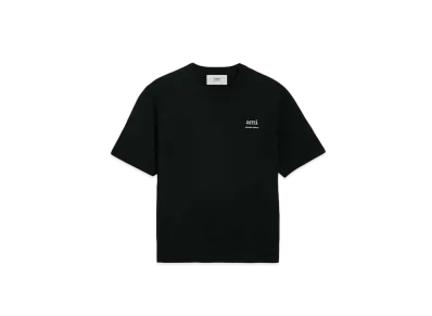 AMI PARIS Organic Cotton Heavy Jersey AMI ALEXANDRE MATTIUSSI T Shirt "Black"