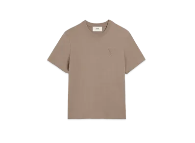 AMI PARIS Organic Cotton Heavy Jersey AMI DE COEUR T-shirt #1 "Light Tope"