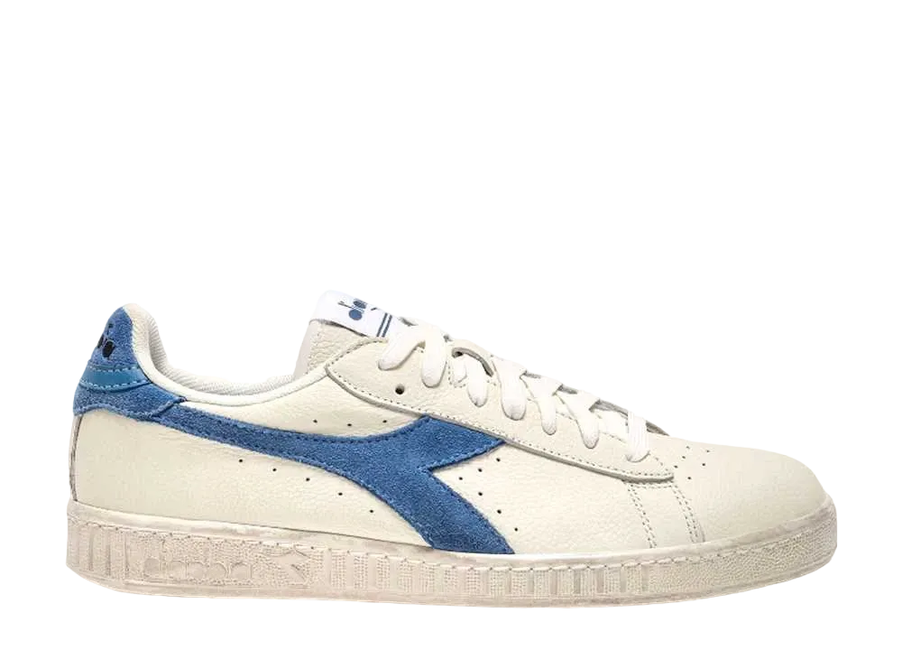 ディアドラ ゲームL ロー ワックスド スウェード ポップ "ホワイト/ブルーブリーチドデニム"