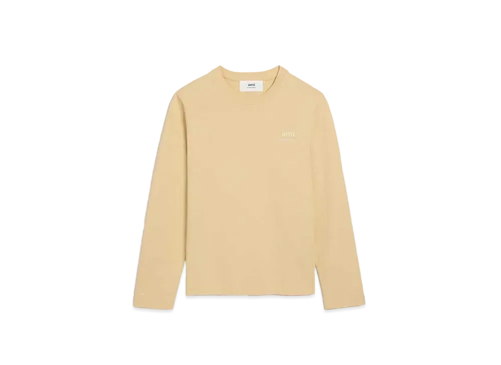 【送料&関税込】Ami Alexandre Mattiussi Cream Cotton Blend S AMI Alexandre Mattiussi 24AWモデル アミ アレクサンドル