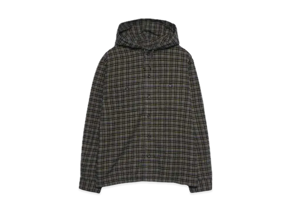 Supreme Mini Plaid Hooded Shirt "Black"