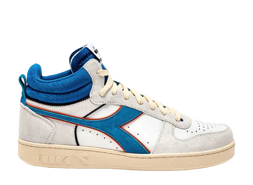 DIADORA Magic Basket Demi Cut Suede Leather "Royal/White"