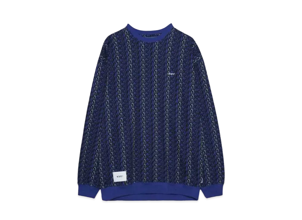 Wtaps BDY / LS / Cotton. Textile. Sign "Blue"